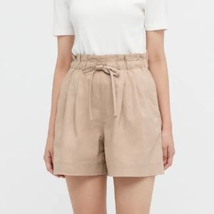 Uniqlo COTTON Linen Shorts Beige
